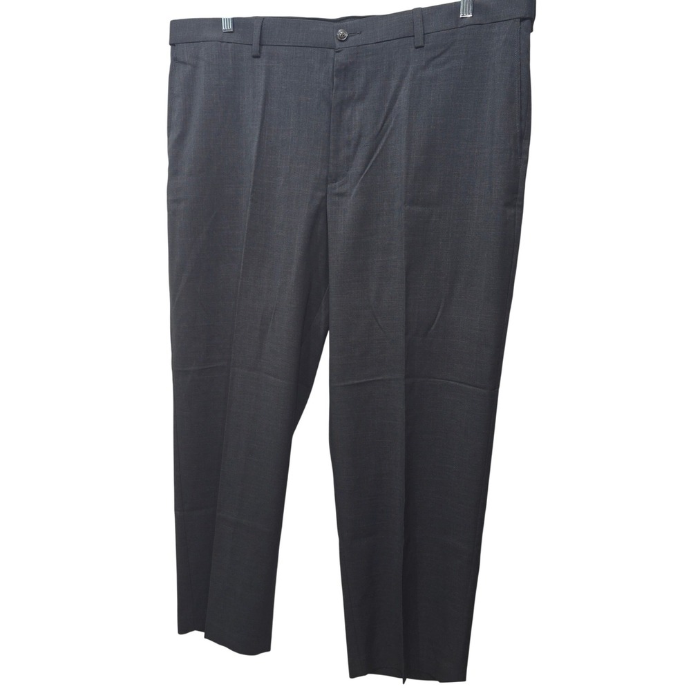 NWT Savane Mens Phantom Grey Stretch Performance Dress Pants 44x30 SWBS7090SA